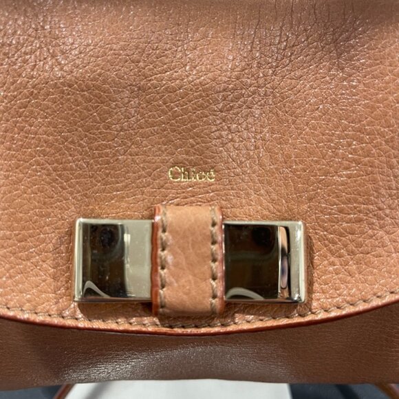 Chloe Lily 2-Way Bag Brown Leather Preloved (JB1100) - Picture 2 of 15